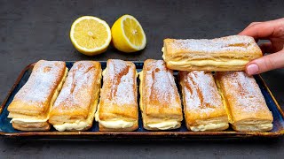 You will do it daily Delicious dessert of puff pastry and a lemon [upl. by Bridwell]