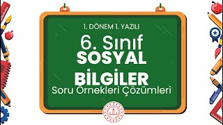 6 Sınıf Sosyal Bilgiler 1 Dönem 1 Yazılı Soru Örnekleri Çözümleri [upl. by Ecirehc253]