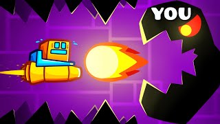 Geometry Dash But YOU Are The Level [upl. by Schilt569]