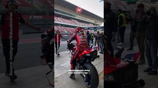 Michele Pirro Best Test Rider on the Grid  barcelonatest ducati motogp [upl. by Kissee]