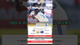 IndA vs AusA Test Highlights  Ruturaj Gaikwad 🤯  cricket shorts [upl. by Ydaj33]