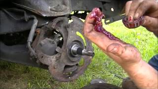 Wheel Bearing Replacement 1987 GMC S15 [upl. by Sille167]