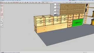 BUILDING A MOBILE WOODSHOP Part 10 Design a mobile woodshop cabinet [upl. by Maryjo]