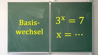 Basiswechsel beim Logarithmus [upl. by Neelhsa]