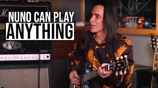 Nuno Bettencourt Proves He Can Play Anything [upl. by Ellerrehs952]