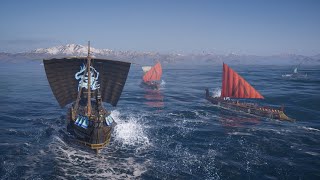 Spartan triremes sinking quickly  Assassins Creed Odyssey [upl. by Otxilac]