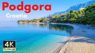 Podgora Croatia 🇭🇷 4K Makarska Riviera Walking Tour 2022 [upl. by Rumery213]