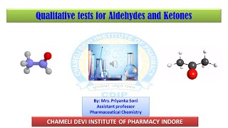 Aldehydes and Ketones Qualitative Tests [upl. by Netsud]