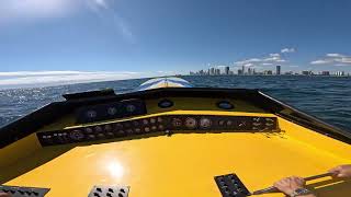 Ben Kramers 1987 47 Apache Powerboat  97 MPH  Classic Offshore Powerboats Haulover [upl. by Colette]