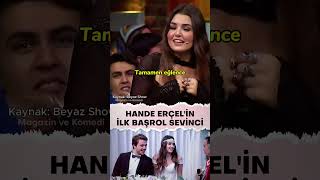 Hande Erçelin Başrol Heyecanı 😂 shorts handeerçel [upl. by Yarb825]