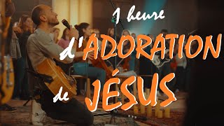 1 heure adoration et louange de Jésus  ✝️♫ 🙏 [upl. by Eelynnhoj]