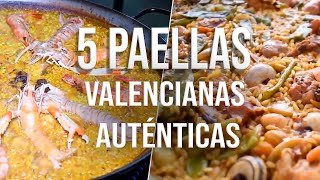 ¡¡5 PAELLAS VALENCIANAS AUTÉNTICAS [upl. by Yer]