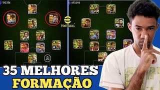 35 melhores FORMAÇÕES secretas no eFootball 2024 Mobile [upl. by Mokas585]