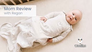 Mom Review with Regan  The Woolino 4Season Ultimate Baby Sleep Bag [upl. by Nosnah]