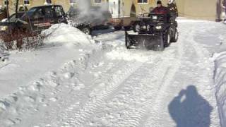 Souffleuse à neige pour VTT RAFALE de ESF voir EFABFcom [upl. by Sisi]