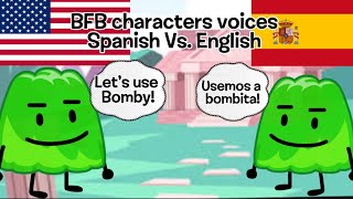 Every BFB characters in English Vs Spanish [upl. by Jodi]