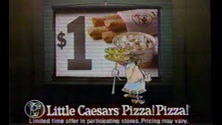 Little Caesars Commercial  1992 [upl. by Cally]