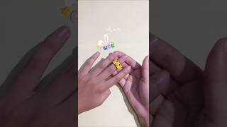 DIY Cute Clay Ring 🐣💞✨ youtubeshorts [upl. by Lovato]