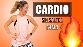 Cardio QUEMAGRASA sin saltos 🔥  54 minutos [upl. by Acinor]