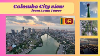 Colombo City Aerial View from the Lotus Tower srilanka 🇱🇰 [upl. by Eisse]