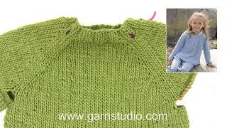 How to knit a jumper top down [upl. by Bensky389]