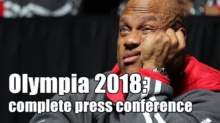 Mr Olympia 2018 complete press conference in HD [upl. by Issirk]