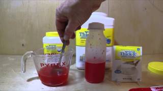 How to Thicken Liquids and Test How Thick the Liquid Has Become [upl. by Ahsiekar424]