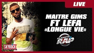 Maitre Gims quotLongue viequot feat Lefa en live PlanèteRap [upl. by Llerud]