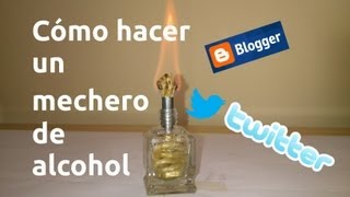 Cómo hacer un mechero de alcohol [upl. by Aseral]