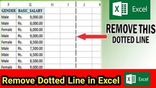 How to remove excel page break dotted line and fix half page printing problem  Ms Office tricks [upl. by Ariajay]