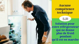 Comment réparer un frigo qui ne fait plus de froid mais la lumière sallume [upl. by Anizor]