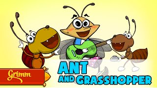 The Ant And The Grasshopper Story  Watch Cartoons Online Stories For Kids [upl. by Nivan]