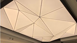 Barrisol stretch ceiling with backlit with 3D shape Shorts [upl. by Nalla443]