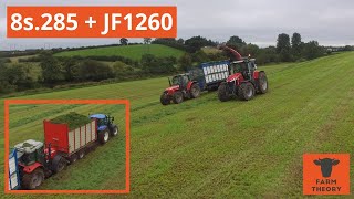 300hp 8s on a TRAILED harvester  4th Cut on the 8th of AUGUST  Trailer STUCK [upl. by Moffit]