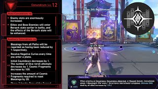 Conundrum Lv 12 FULL RUN Herta Erudition Path amp Occurrence Extrapolation  SU Gold and Gears [upl. by Eiznekam]