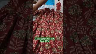 Meesho cotton short kurti Link in comments subscribe meesho unboxing shardamaa [upl. by Enhpad]