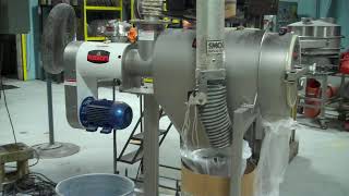 Demo of Centrifugal Sifter Screening Yeast Extract Powder in the Kason Test Lab [upl. by Rozalie196]