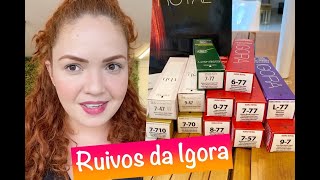 Todos os Ruivos da Igora  Tintas ruivas Igora [upl. by Enida]