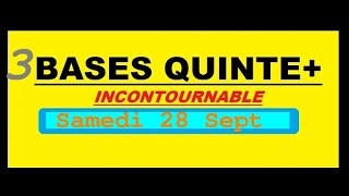 Ce Samedi 28 Sept quot3 Bases du Quinté PMU quotAUTEUIL PronosticsPMU [upl. by Onder]