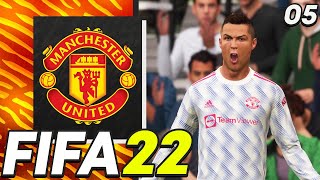 CRISTIANO RONALDO IS TOO GOOD  FIFA 22 Manchester United Realistic Career Mode EP5 [upl. by Fechter]