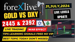 WAR EFFECT GOLD LIVE 31JULY HOW TO TRADE ON OUR SETUP Dont missed📈 URDUHINDI [upl. by Ranee783]