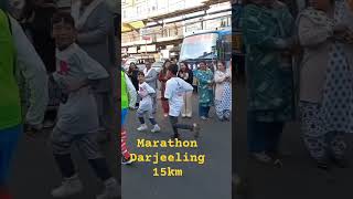 Marathon darjeeling road marathon running darjeelingroad mallroad darjeeling run shortvideo [upl. by Aholla]