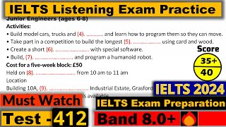 IELTS Listening Practice Test 2024 with Answers Real Exam  412 [upl. by Faulkner]