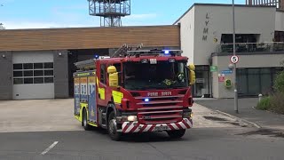 Stockton heath pump turnout from lymm fire stationCheshire fire and rescue service [upl. by Lenzi]