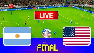 ARGENTINA vs USA  Copa America 2024 Final  Full Match All Goals  Live Football Match [upl. by Satsok448]