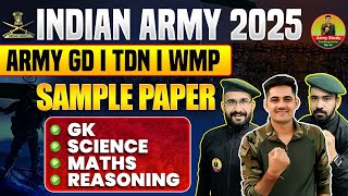 Army New Vacancy 2025  Indian Army Model Paper 2025  Army GD Paper 2025 [upl. by Haraj]