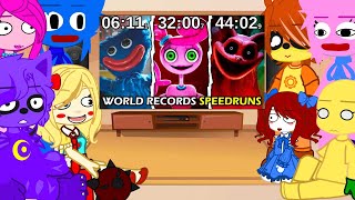 Poppy Playtime Chapter 3 React To Poppy Playtime Chapter 123 The Real World Records Speedruns [upl. by Dania508]