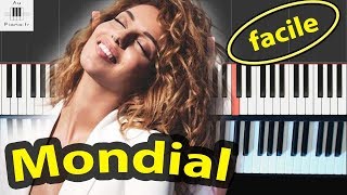 Tal  Mondial  tutorial Piano FACILE [upl. by Jaynell]