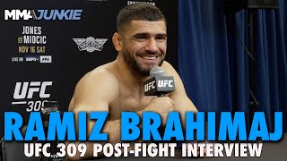 Ramiz Brahimaj Explains Gifting Hat to Joe Rogan Hes an Honorary Albanian  UFC 309 [upl. by Sawyer]