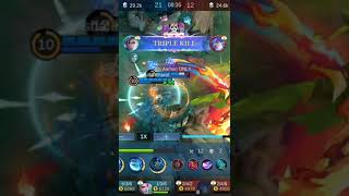 Aamon vsv everyone 😱 Damage Build one shot subscribe plz support chanel mlbbaamon hyper india [upl. by Ahsial]